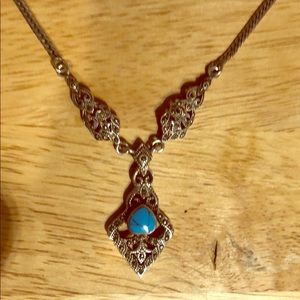 Antique 1960s sterling silver/genuine turquoise